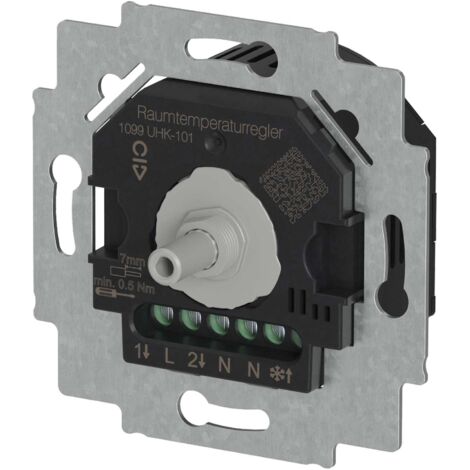 Busch-Jaeger 1099 UHK-101 Raumtemperaturregler Einsatz UP Heizen/Kühlen, Drehregler