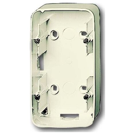 BUSCH-JAEGER 1702-212 BOÎTIER APPARENT, DOUBLE PROGRAMMES D'INTERRUPTEURS ENCASTRÉS  BUSCH-DURO 2000® SI  BLANC