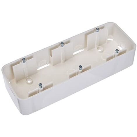 BUSCH-JAEGER 1703-214, ALLOGGIAMENTO SOPRA INTONACO 3 MODULI, BIANCO 1703-214