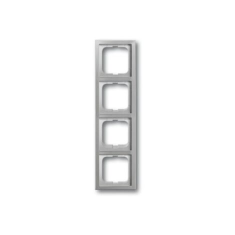BUSCH JAEGER 1724-866K CADRE DE PROTECTION POUR 4 PRISES ACIER INOXYDABLE