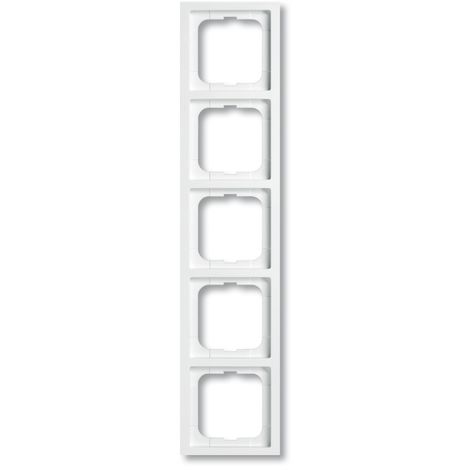 BUSCH-JAEGER 1725-184K PLAQUE QUINTUPLE, FUTURE LINEAR, DAVOS/BLANC STUDIO