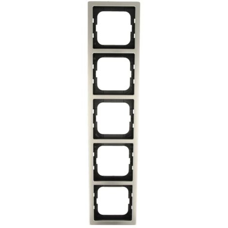 BUSCH JAEGER 1725-866K CADRE DE FINITION 5 POSTES EN ACIER INOXYDABLE