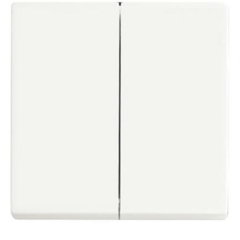 BUSCH-JAEGER 1785-884 PLAQUE DE RECOUVREMENT, COMMUTATEUR MULTIPLE, COMMUTATEUR INVERSEUR DOUBLE, BOUTON-POUSSOIR DOUBLE, BLANC