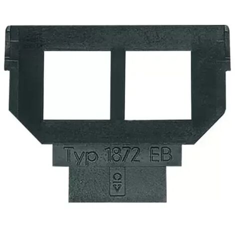 Busch-Jaeger 1872 EB  Sockel 2 x 6- und 8-polige Modular-Jack, Kat. 5, ungeschirmt