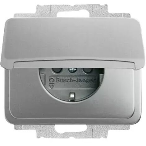 Busch-Jaeger 20 EUK-266  SCHUKO® Steckdosen-Einsatz mit Klappdeckel