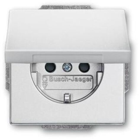Busch-Jaeger 20 EUK-83  SCHUKO® Steckdosen-Einsatz mit Klappdeckel