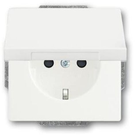 Busch-Jaeger 20 EUK-884  SCHUKO® Steckdosen-Einsatz mit Klappdeckel