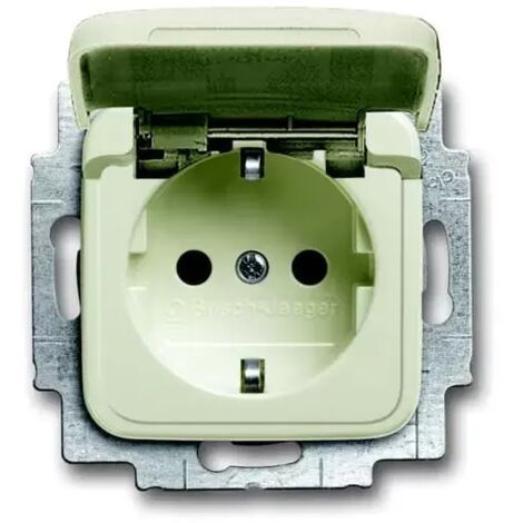 Busch-Jaeger 20 EUKB-212  SCHUKO® Steckdosen-Einsatz mit Klappdeckel