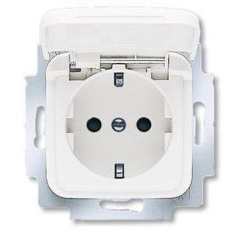 Busch-Jaeger 20 EUKB-214  SCHUKO® Steckdosen-Einsatz mit Klappdeckel