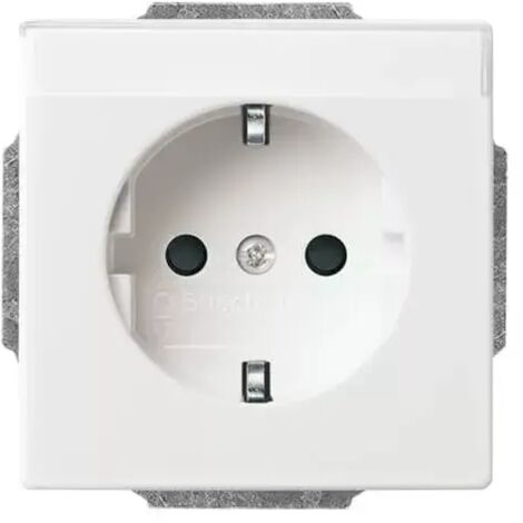 Busch-Jaeger 20 EUN-84  SCHUKO® Steckdosen-Einsatz mit Beschriftungsfeld