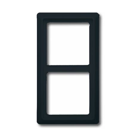 BUSCH-JAEGER 2102-35 PLAQUE DOUBLE PROTÉGÉ CONTRE L'EAU IP44, ANTHRACITE