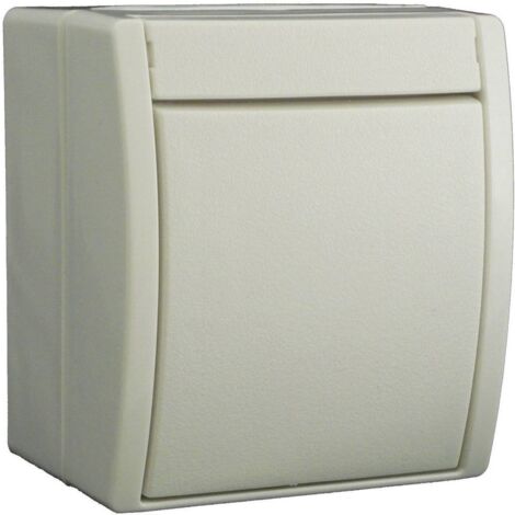 Busch-Jaeger 2601/6 W-54 Interruttore per ambienti umidi Commutatore Superficie Ocean Bianco 1 pz.