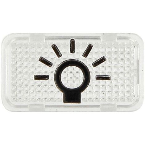 BUSCH-JAEGER 2622LI-101 TASTERSYMBOL LICHT GLASKLAR, ALLWETTER IP44 1714-0-0260