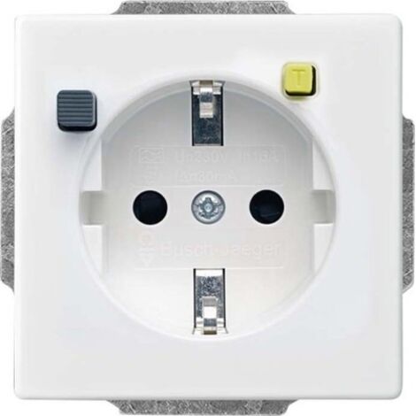 Busch-Jaeger 3120 EUCB-84 prise électrique blanche durable