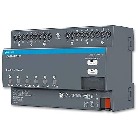 BUSCH-JAEGER 6252/0.6-101 DIMMAKTOR, 4-FACH, SCHWARZ 2CKA006220A0730