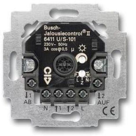 Busch Jaeger 6411U S 101 Rollladen-Schalter schwarz