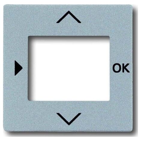 BUSCH-JAEGER 6435-83 PLAQUE CENTRALE POUR ÉLÉMENT DE COMMANDE BUSCH-TIMER® 6455/6456, ARGENT ALUMINIUM, SOLO