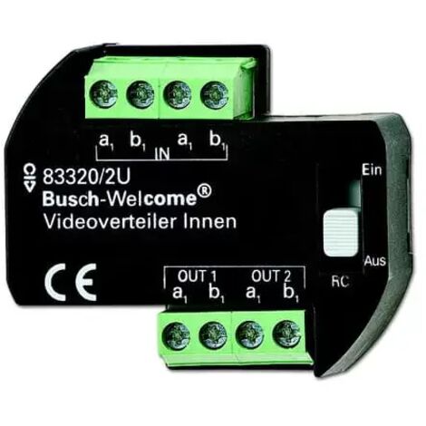 Busch-Jaeger 83320/2 U  Videoverteiler Innen UP, 2-fach zur Montage in einer Unterputzdose