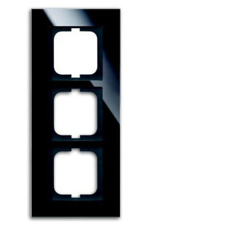 Busch-Jaeger Cadre de recouvrement triple Verre noir - carat® (1723-825), 2CKA001754A4324