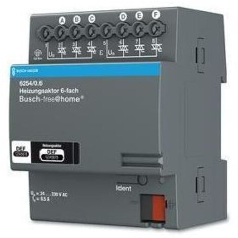 Busch-Jaeger Heizungsaktor 6-fach REG 6254/0.6