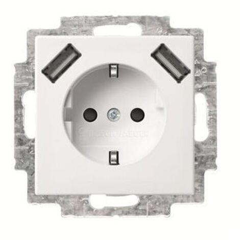 Busch-Jaeger SCHUKO-2x USB Steckdose 20 EUCB2USB-914