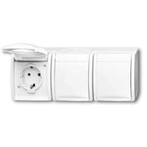 Busch-Jaeger SCHUKO-Dreifachsteckdose 2300/3 EW-54
