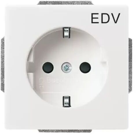 Busch-Jaeger Schuko-Steckdose dav/sws mit Aufdruck EDV 20 EUCKS/DV-84