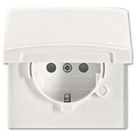 Busch-Jaeger Schuko-Steckdoseneinsatz IP44 alpinweiß 20 EUGKB-34-101