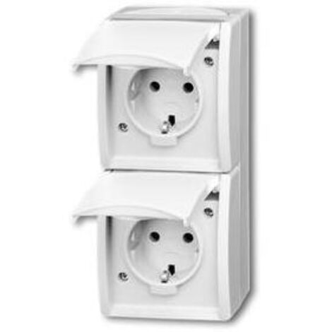 Busch-Jaeger SCHUKO-Zweifachsteckdose 20-02 EW-54