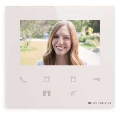 Busch-Jaeger Video-Türsprechanlage Weiß 4,3 Zoll