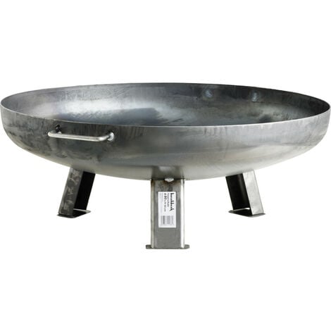 Buschbeck Feuerschale Eisen Feuerstelle Ø 80cm 2 Griffe Feuerkorb Gartenfeuer