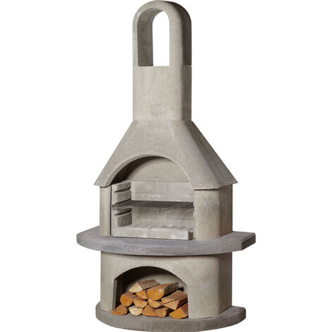 Buschbeck Gartenkamin Alicante BBQ Kohlegrill Holzgrill Grillkamin Grill