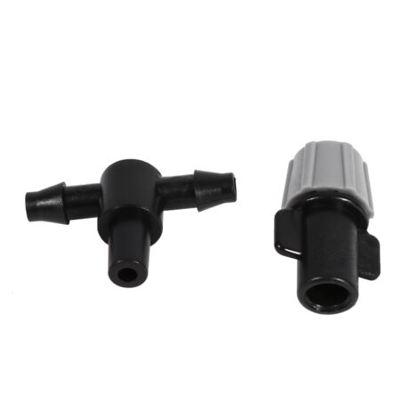 Buse Brumisation, 20pcs T Joints et 20pcs Buse d'Arrosage Brumisation Buse d'irrigation Serre Système de refroidissement à eau Kit Gicleurs Arroseur pour Home Garden d'irrigation