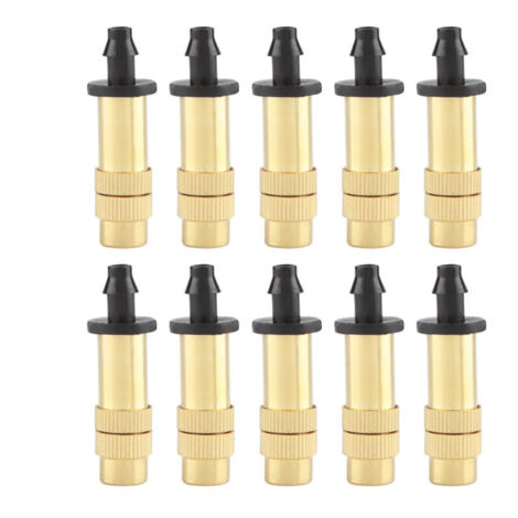 Buse d'arrosage de jardin, brumisateur réglable en cuivre, lot de 10 mini accessoires pour balcon