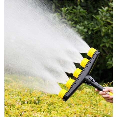 Buse d'arrosage, pistolet à eau brumisateur portatif réglable, adapté à l'arrosage du jardin (5 buses)-AquaForge