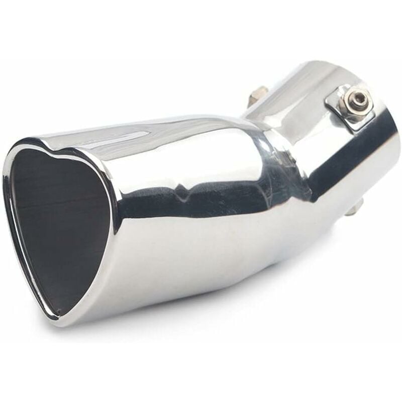 Aougo - Buse d'échappement de Voiture Universelle, pour Silencieux, système d'échappement de Tuyau d'acier Inoxydable, Tuyau d'embout de Queue,