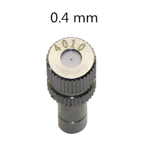 Buse de brumisation avec filtre, 6mm, 0.1 0.6mm, basse pression, accès rapide, pulvérisation de refroidissement pour jardin, serre, Irrigation, 5 pièces,0.4mm
