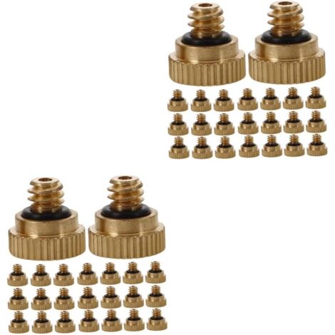 Buse De Brumisation En Laiton 2.00Cm Avec Joint Torique Étanche Auto-Obturant Pour Brumisateur Terrasse Extérieur Refroidissement Jardin -