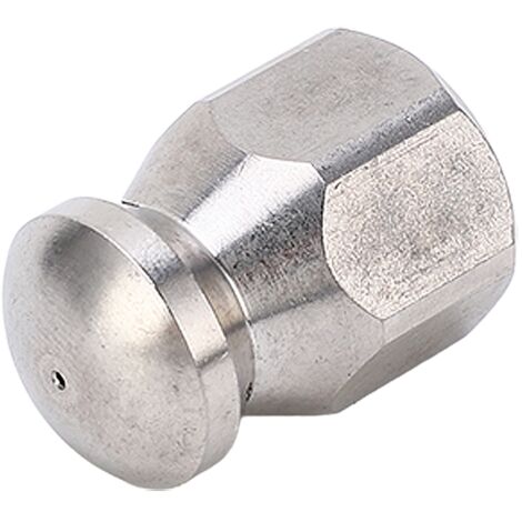 Buse de Désengorgement Haute Pression 5000PSI en Acier Inoxydable, Embout Ronde 1/3, Filetage G1/4 pour Nettoyeur Haute Pression et Débouchage