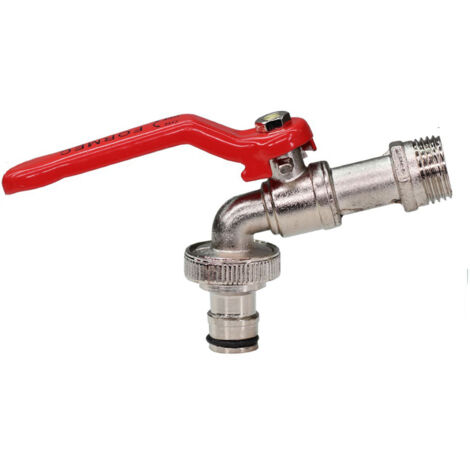 Buse de Jardin Haute Pression en Alliage de Zinc Robinet Anti-Rouille pour Arrosage Extérieur