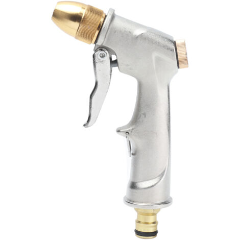Buse de Jardin Haute Pression en Métal pour Arrosage et Lavage Auto