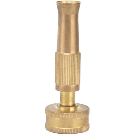 Buse de Jardin Réglable en Laiton Massif, Adaptateur de Pulvérisation Robuste pour Arrosage