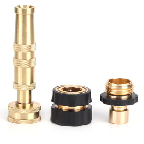 Buse de Jardin Réglable en Laiton pour Arrosage et Accessoires de Pulvérisation