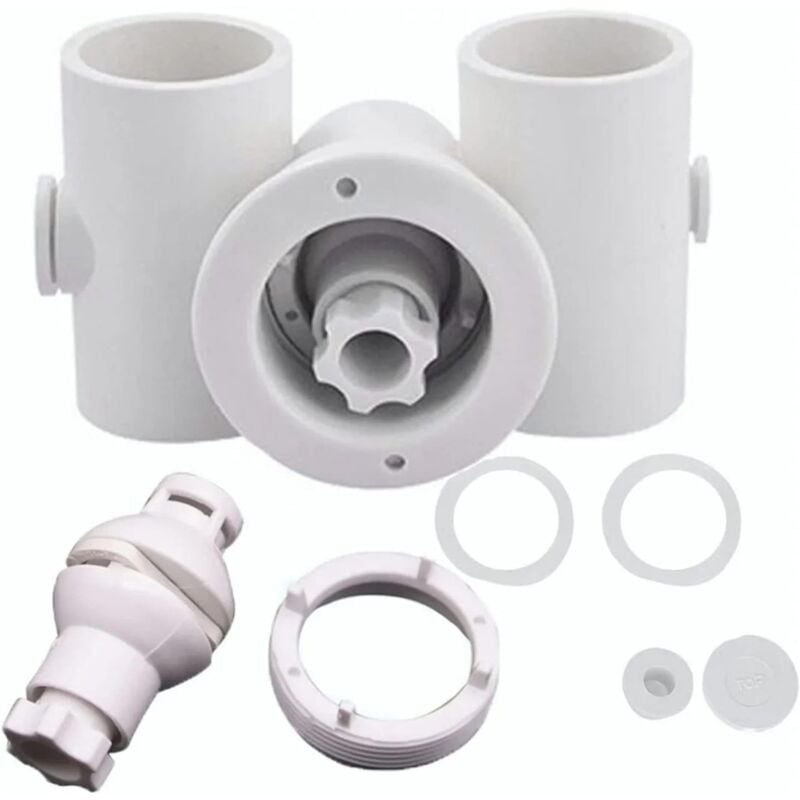 Buse de Massage de piscine,1.5 pouces buse de Jet de Massage de piscine en pvc, accessoires de Spa en plastique pour l'équipement de piscine