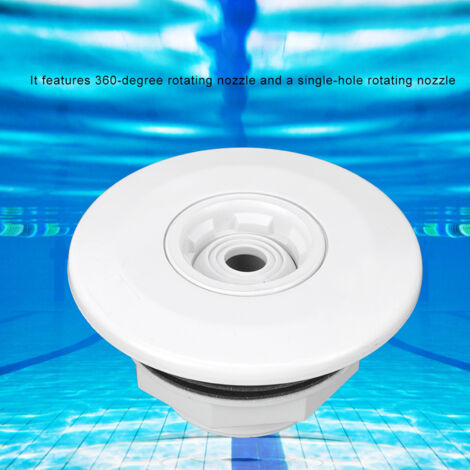 Buse de massage rotative à 360° pour piscine et spa, raccord fileté mâle G2, accessoire de drainage et équipement de bien-être.