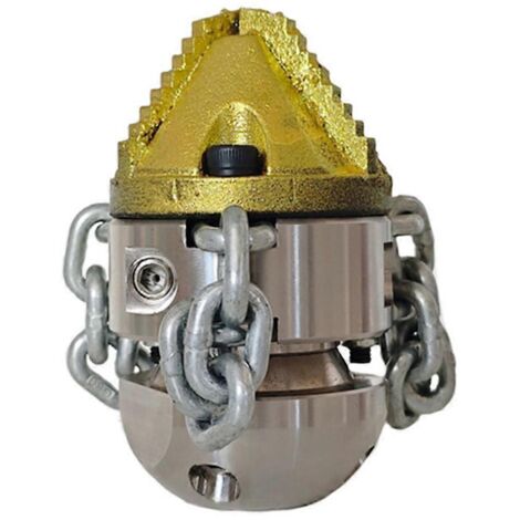 Buse de nettoyage avec élingue à corde et chaîne, buse d'égout rotative G1/2As illustrée