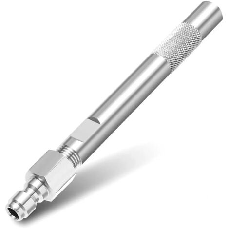 Buse de nettoyeur haute pression longue portée en acier inoxydable avec connexion rapide adaptée pour le nettoyage