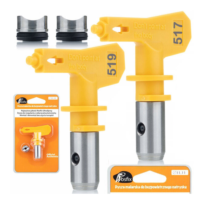 Ugello per verniciatura Rosfix modello 517 + Ugello per verniciatura Rosfix Ultra Spray modello 519
