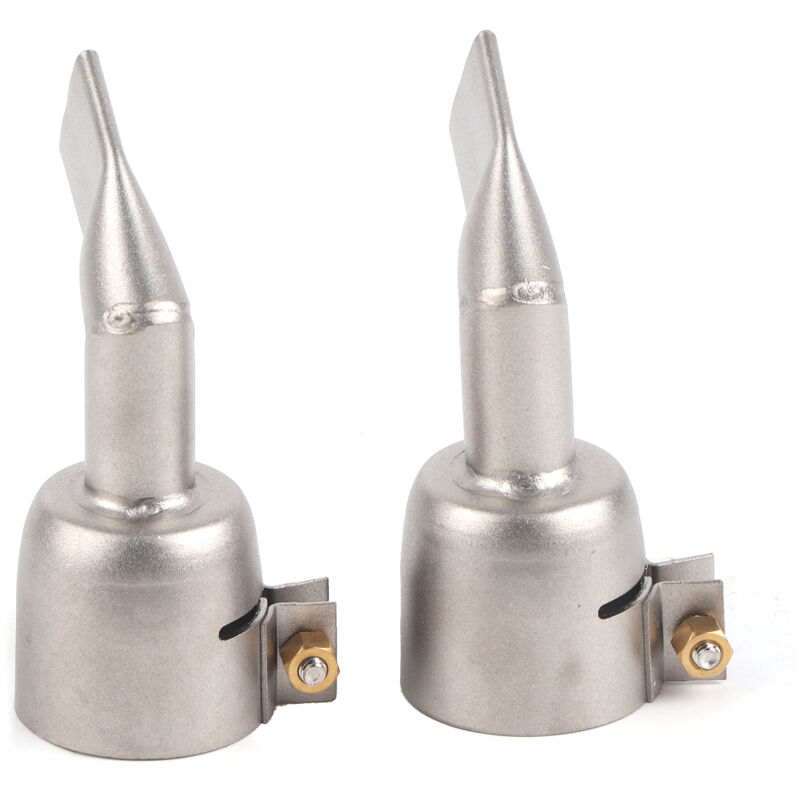 Ineasicer - Buse de pistolet de soudage, 2 pièces buse de pistolet à air chaud en acier inoxydable de 120 degrés, accessoires de pistolet thermique