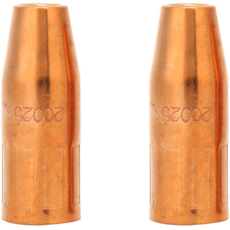 Buse de pistolet MIG 200258 1/2 pouce pour soudeurs Miller M25 et Hobart M40 - 2 pièces